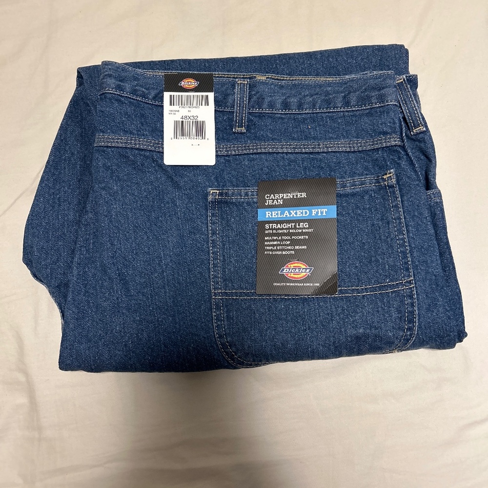 Dickies relaxed fit straight leg carpenter jean